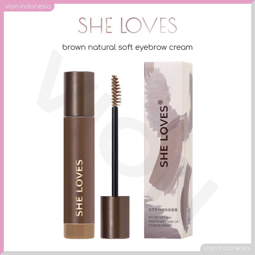 SHE LOVES Brown Eyebrow Soft Natural Keep Make Up Cream 5 Colors Pensil Alis Mata Original Sheloves TB-154 SL014