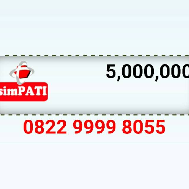 Nomor Cantik SIMPATI Kuartet 9999 Seri BoSS 8055