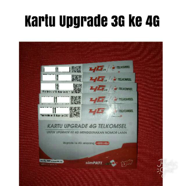 Kartu Upgrade Telkomsel 3G Ke 4G