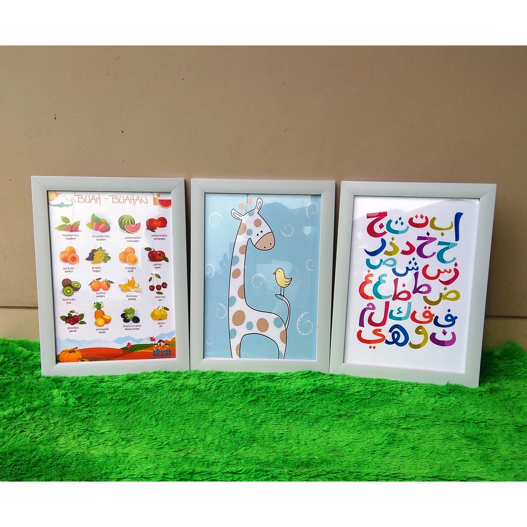 PROMOOOO 1 BUAH Wall Decor Frame Fiber A4 Children 