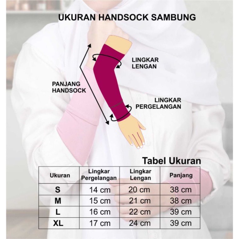 ALEA - Handsock Model Sambung Decker | Manset Tangan Wanita