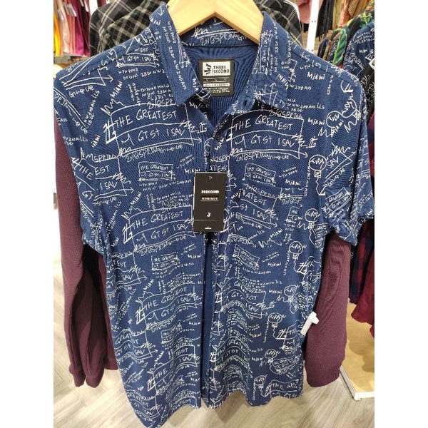 KEMEJA COWOK 3SECOND NEW ARRIVAL 100% ORIGINAL
