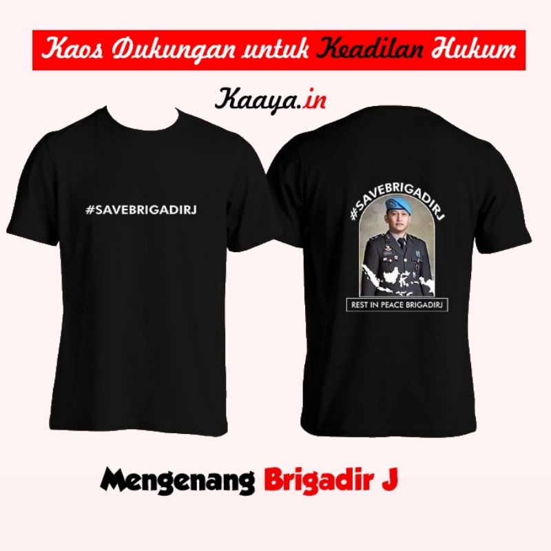 T-SHIRT KAOS DISTRO SAVE BRIGADIR J COMBED 30S