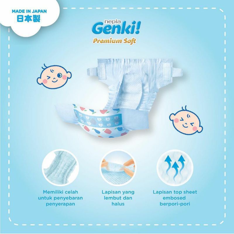 NEPIA GENKI Premium Soft Pants Jumbo Pack XXL26  - Popok Bayi Celana