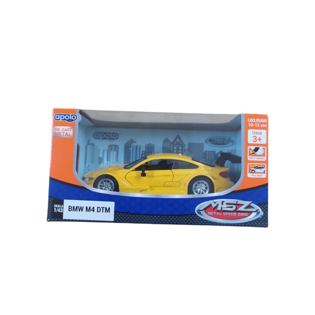 Gramedia Medan - APOLLO :43 MSZ DIECAST W BOX ASST AP-113012 BMW M4 DTM
