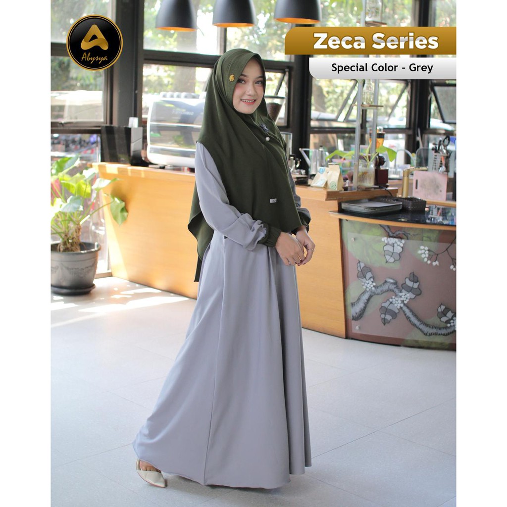 GAMIS SYAR'I ZECA SERIES ORI BY ABYSYA FREE TUSPIN CANTIK [GAMIS SYAR'I SET HIJAB]