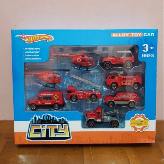 Diecast Set Mobil Pemadam Kebakaran