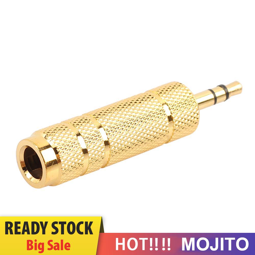 Mojito Adapter Konektor Microphone Audio 6.35mm Female Ke 3.5mm Male