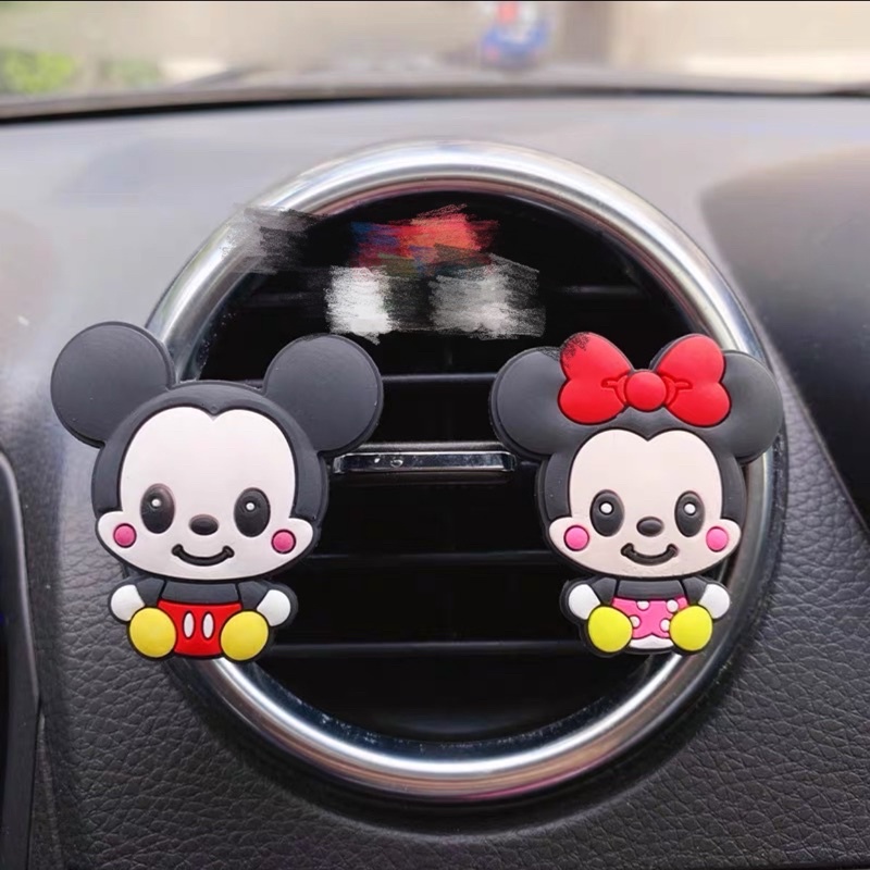 parfume clip ac mobil mickey minnie   PARFUM KLIP AC SMILE // Pengharum airfreshener emoji Smile