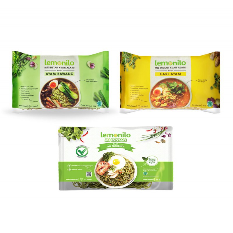 Lemonilo Mie Sehat Instan Kuah &amp; Goreng Premium Healthy Food