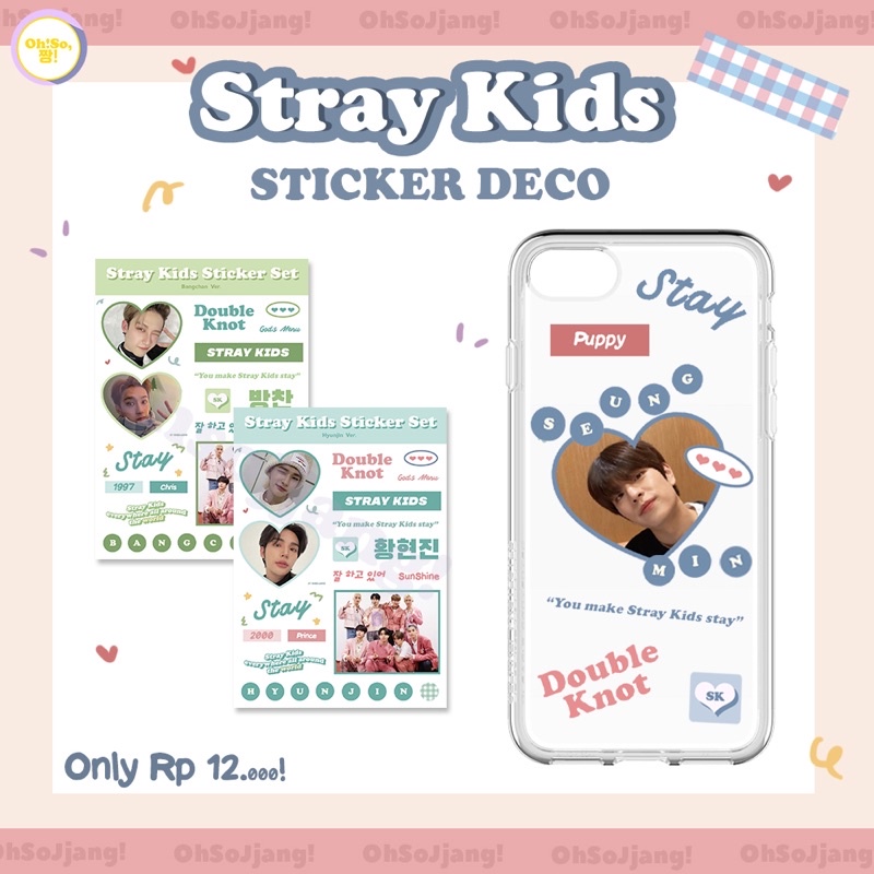 STRAY KIDS STICKER DECO KISS CUT VOL.2 SKZ STAY STICKER SET