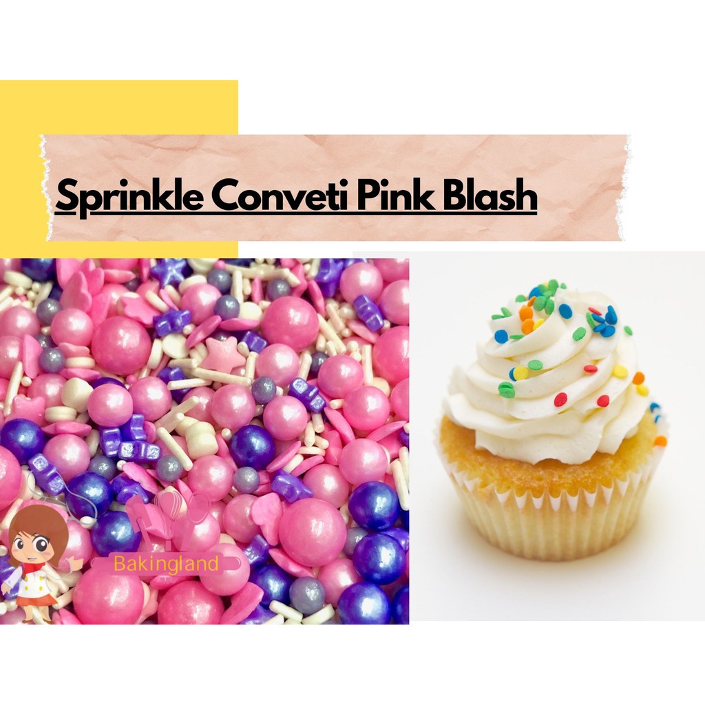 

Sprinkle hiasan Kue Pink Blash