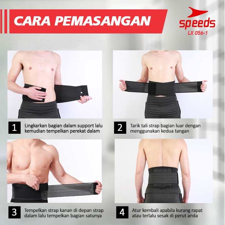 Pelindung perut Training untuk Perlengkapan Fitness Waist supporter 056-1-2