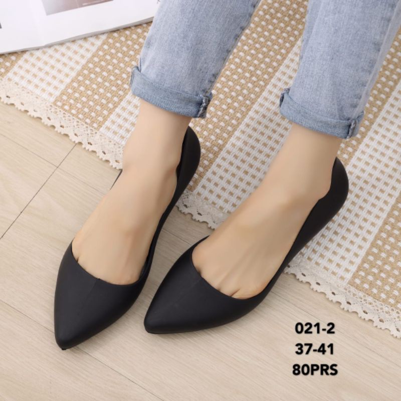 SEPATU JELLY LANCIP WEDGES POLOS 3CM 021