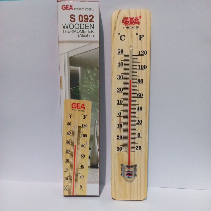 Thermometer suhu ruangan alkohol Gea / Thermometer suhu alkohol / Thermometer alcohol ruangan / Thermometer alkohol / Thermometer ruangan Kayu