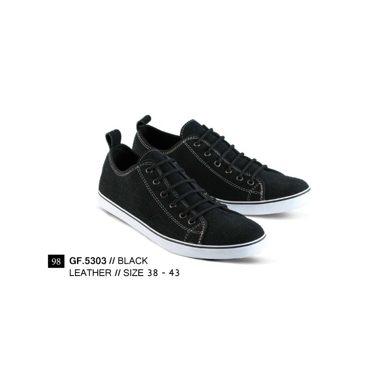 SEPATU SNEAKERS PRIA BLACK 38 sd 43 GF5303 GF