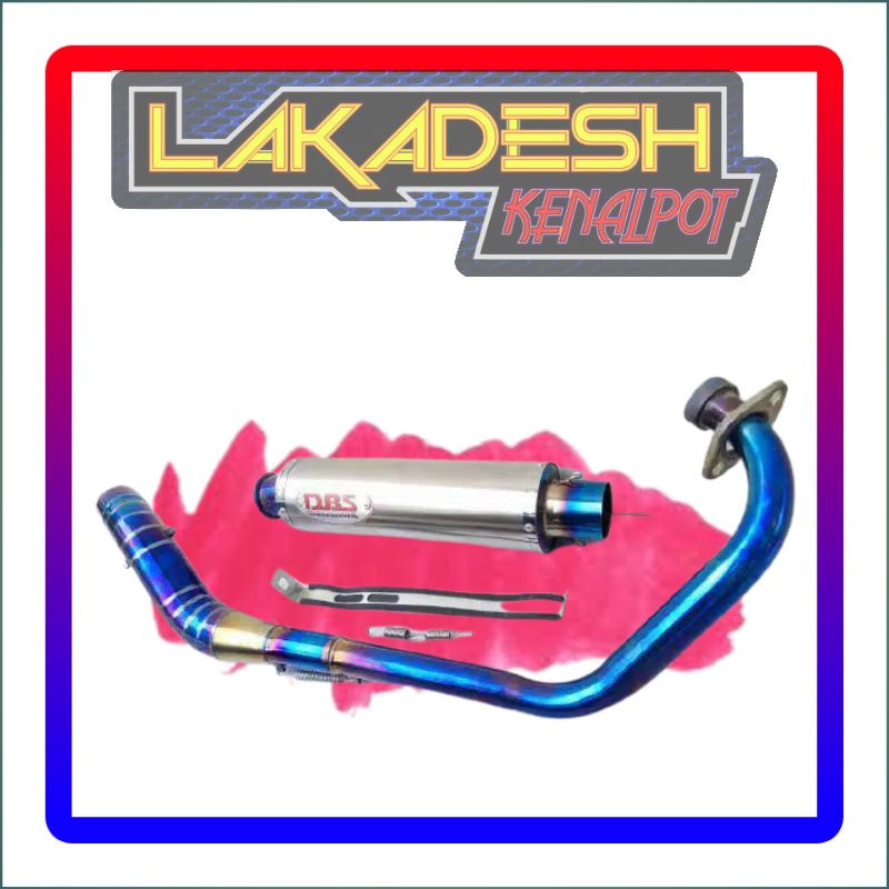 KNALPOT DBS UJUNG BLUE (INLET 50) FU SONIC CBR TIGER VIXION MEGAPRO MX DLL