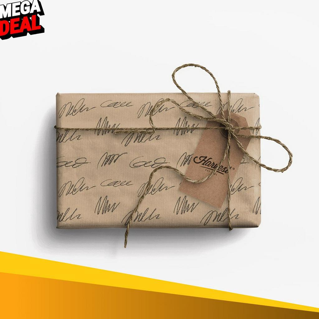 

HARGA GROSIR Paket Kertas Kado Tag Harvest EcoFriendly Gift Set Scratch