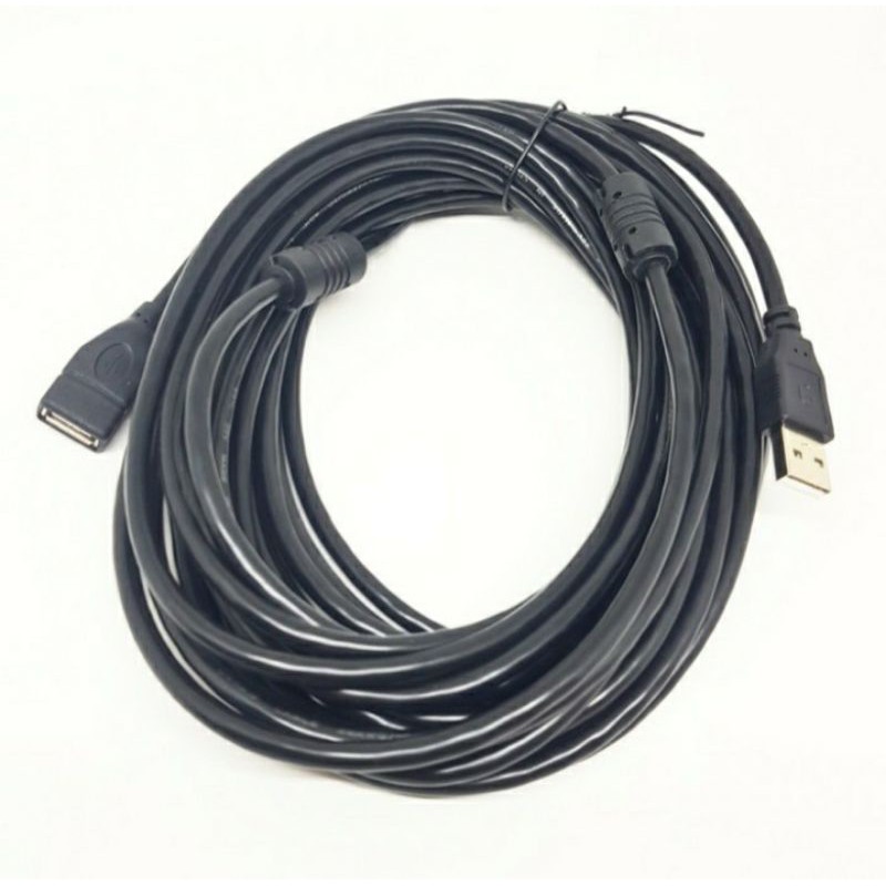 SKU-1067 KABEL USB MALE FEMALE 10M HITAM / PERPANJANGAN USB