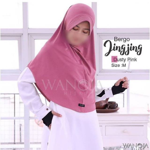 JILBAB BERGO WANOJA BERGO JINGJING JILBAB INSTAN MODERN