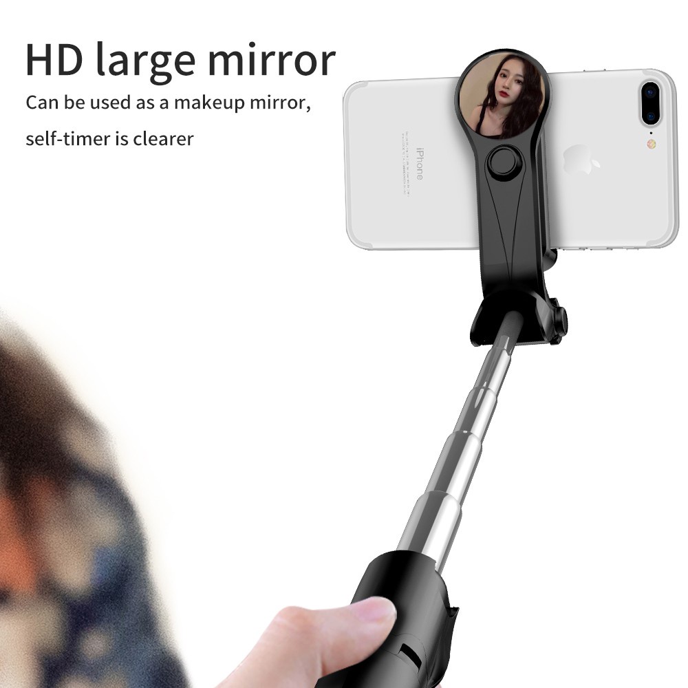 （COD)Mini Bluetooth Selfie Stick Dengan Kaca Spion Tripod Monopod Self Photography Wireless Contro