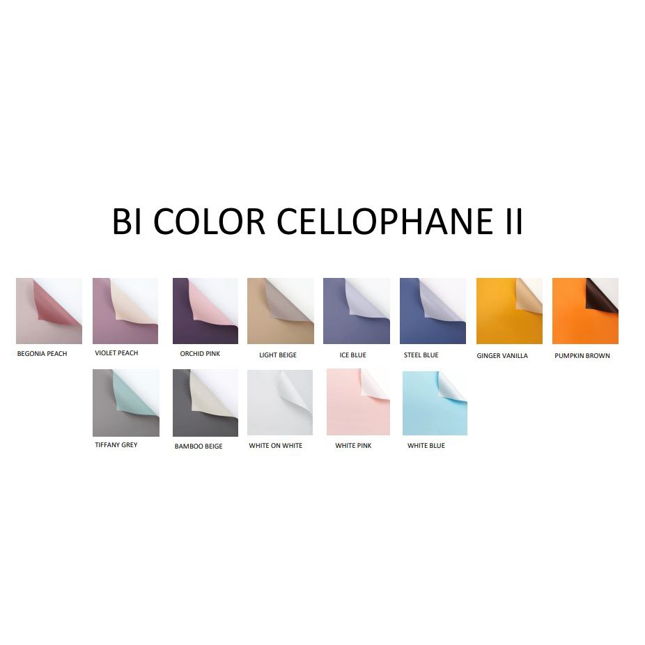

Kertas Bunga (20 Lembar) Bi Color Cellophane /Wrapping Paper/Kertas Bunga Buket