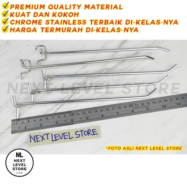 Triangle Hook Ram Tripod 25 CM Display Besi Stainless TEBAL 4.8mm 5mm