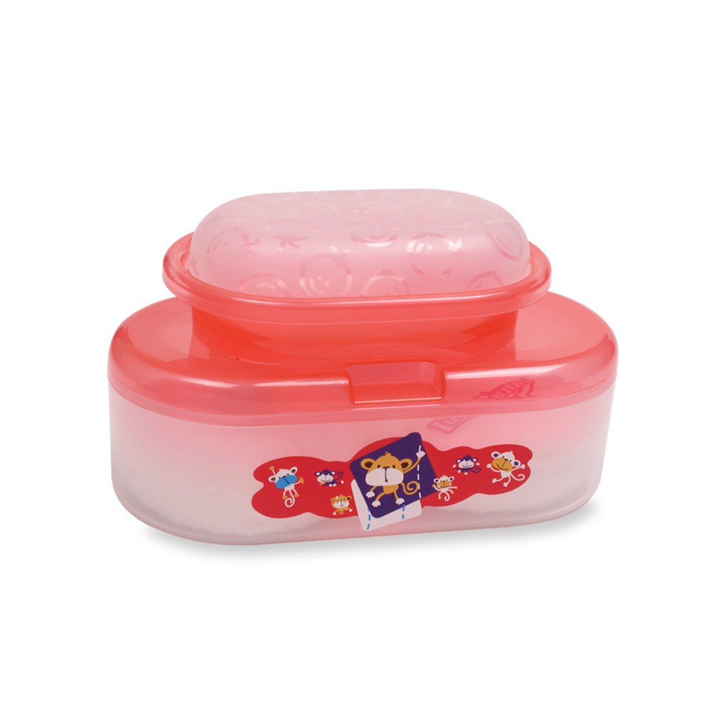 Lusty Bunny Susun Oval Case With Soap Case Baby Powder Tempat Bedak Bayi - gedabug