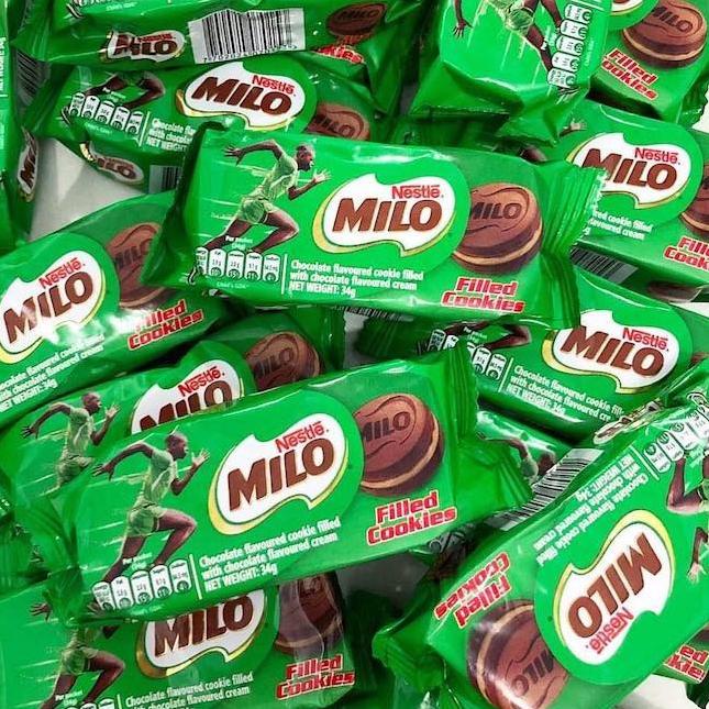 

(PROMO 0H033) Milo Cookies Sandwich Filled Chocolate Milk Singapore Biskuit Biscuit 34gr CHOCO ✢