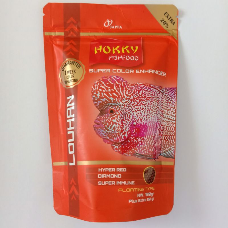 pakan ikan louhan hokky fishfood 100 gram