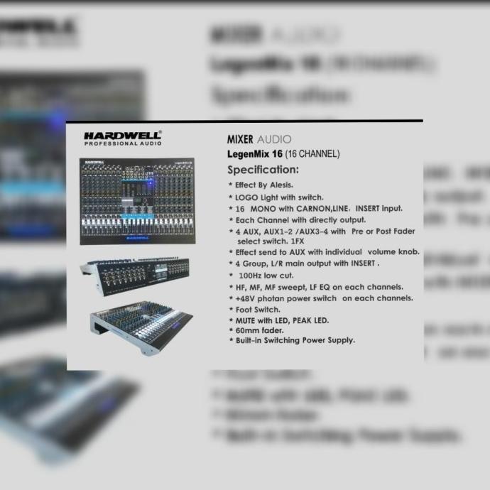 Mixer Audio Legendmix 16 (16 Channel)Hardwell