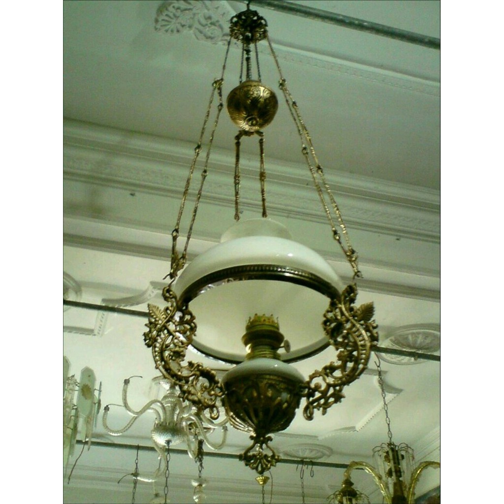 lampu gantung kerek betawi antik klasik repro 28cm Berkualitas