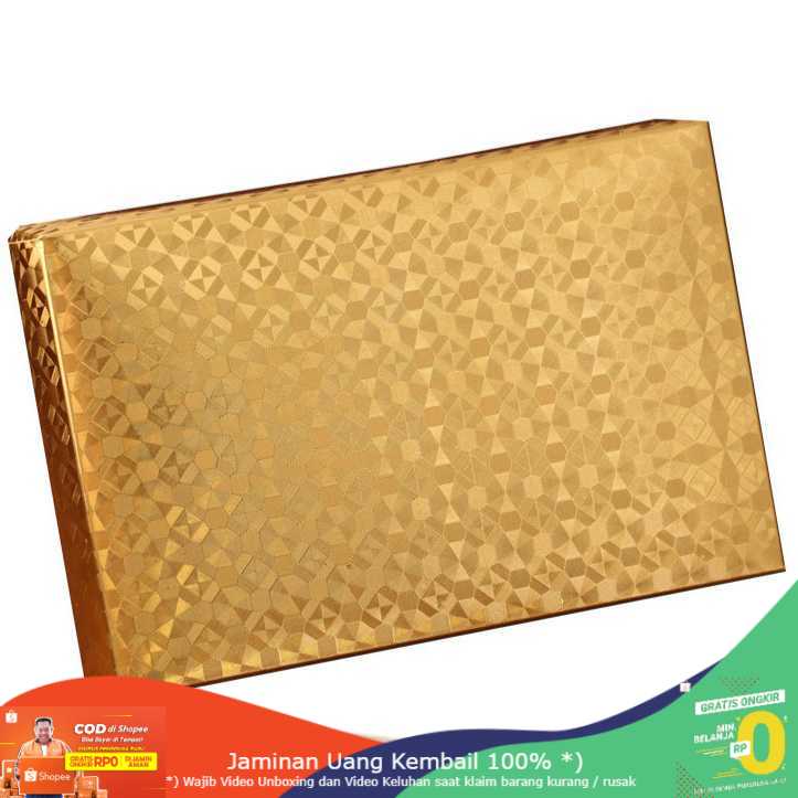 (BISA COD) RVOSTR Kartu Remi Poker Lapisan Gold Foil - THKK9273A