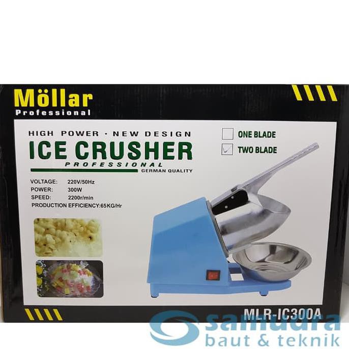 DISKON BESAR MOLLAR IC300A MESIN ES SERUT LISTRIK 2 MATA PISAU - ICE CRUSHER