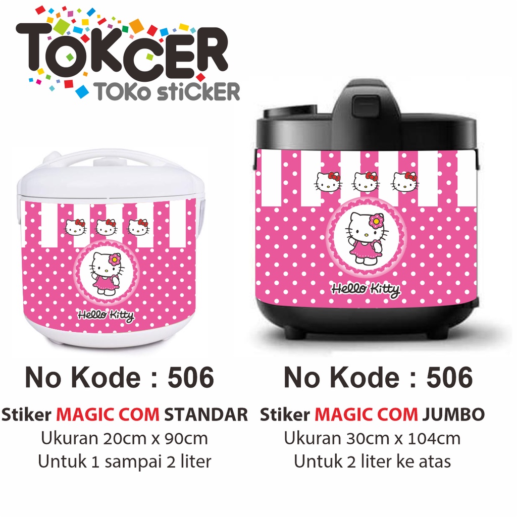 Stiker MAGIC COM / Rice Cooker Motif HELLO KITTY