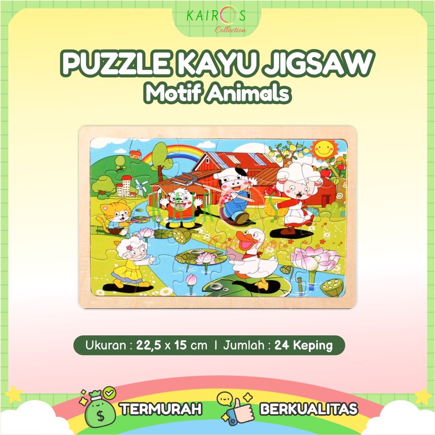 Puzzle Kayu Jigsaw isi 24pcs