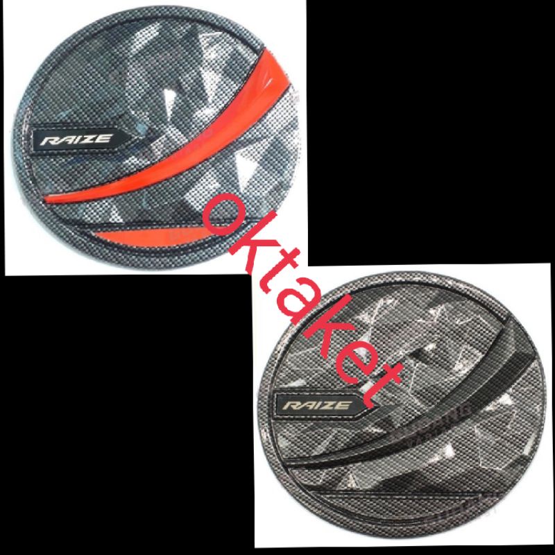 Tank cover Toyota Raize carbon model diamond