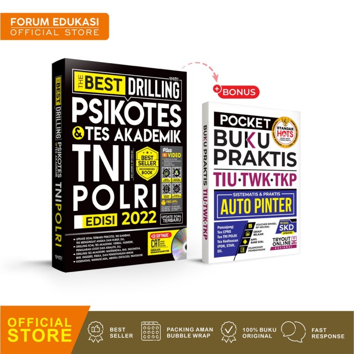 

✨COD✨ THE BEST DRILLING PSIKOTES & TES AKADEMIK TNI POLRI 2021-2022 +TIU,TKP