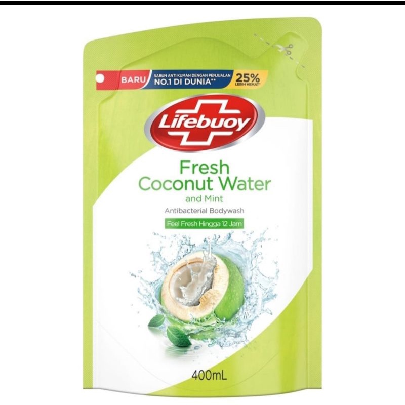 REFILL SABUN LIFEBOUY COCONUT AND FRESH MINT 400ML