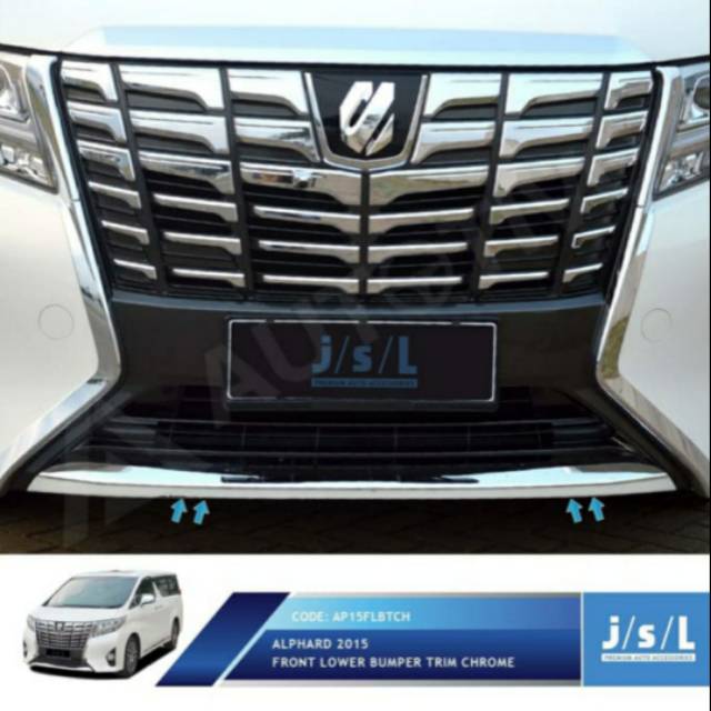 List bumper depan bawah/ front lower bumper trim all new Alphard jsl