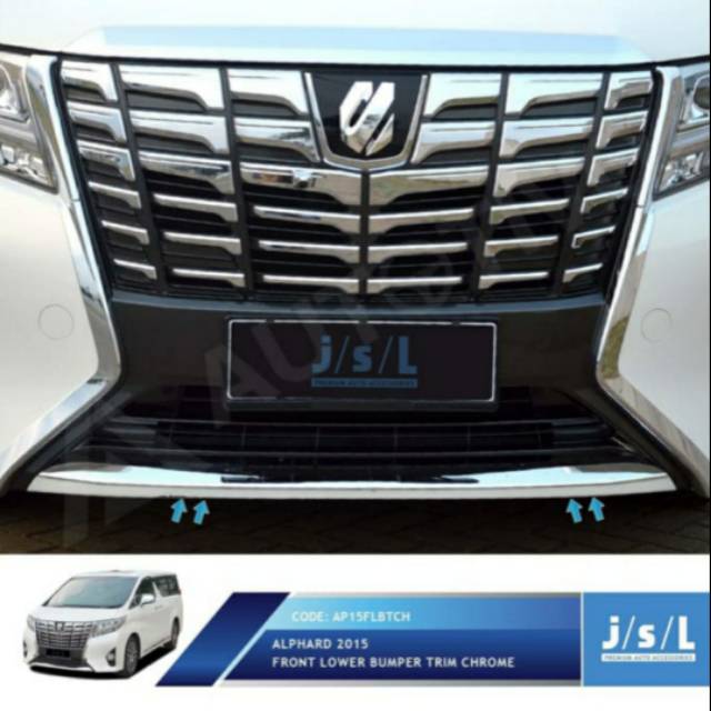 List bumper depan bawah/ front lower bumper trim all new Alphard jsl