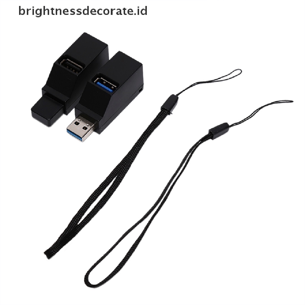 Kotak Splitter Hub 3 Port Usb 3.0 / 2.0 Kecepatan Tinggi Untuk Pc Notebook Laptop