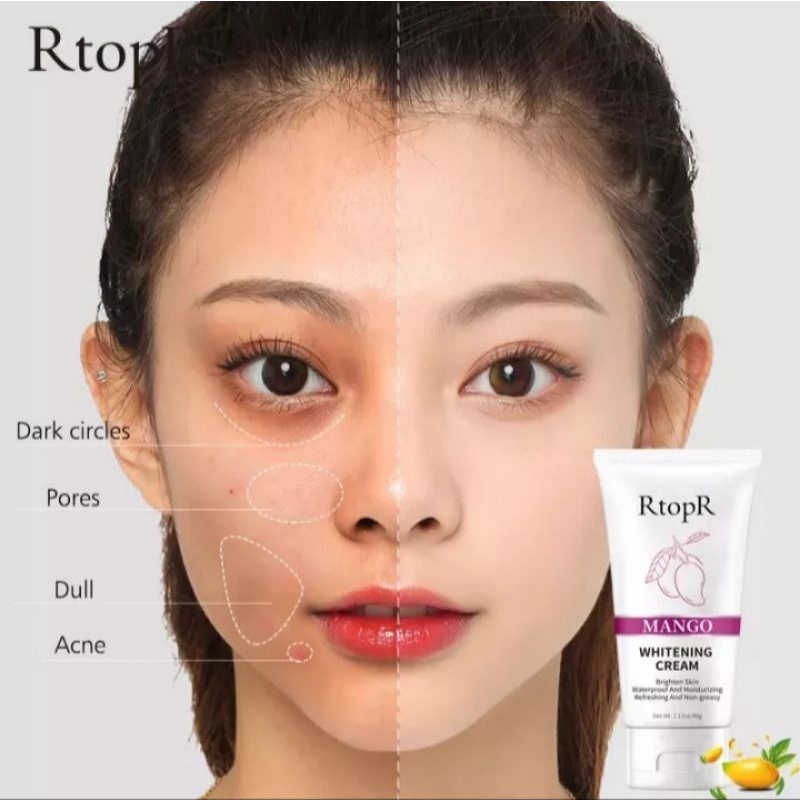 {READY} RtopR MANGO WHITENING CREAM | CREAM PEMUTIH WAJAH DAN SELURUH TUBUH |