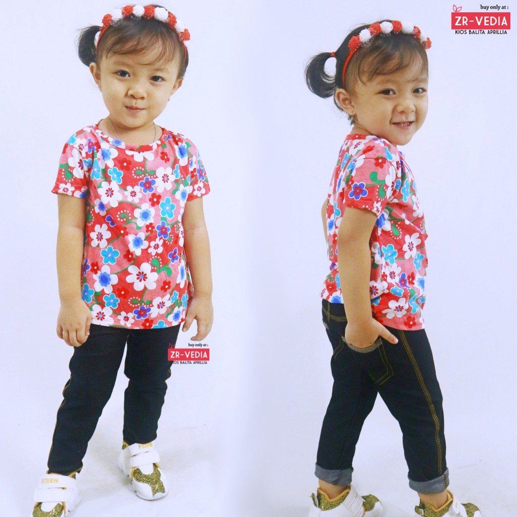 (KANTONG) Jeans Legging uk 1-2 Tahun /  Leging Anak Polos Murah Celana Panjang Bawahan Tebal Denim