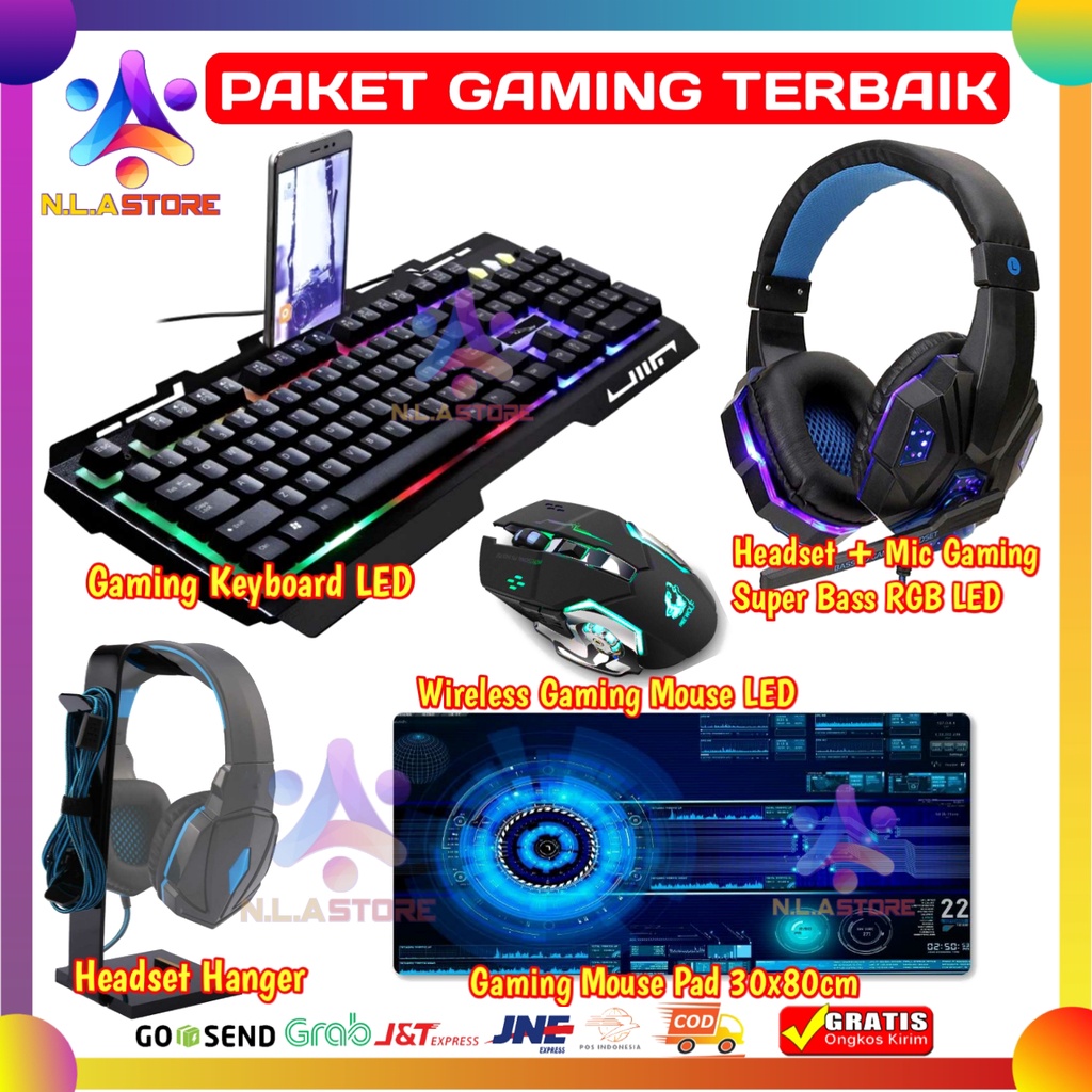 Paket Expert Aksesoris Gaming PC Laptop Gadget Terbaik