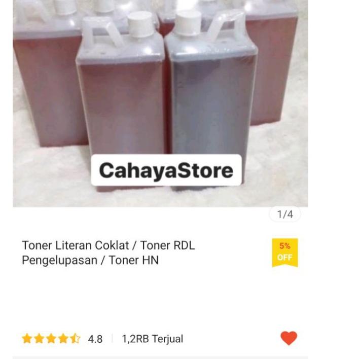 Paling LarisSR-1276Toner Literan Coklat RDL Baby Face no 3 / Toner HN Original / Toner HN Literan