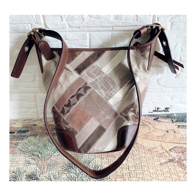 Ready Coach vintage bucket patchwork rare bag preloved