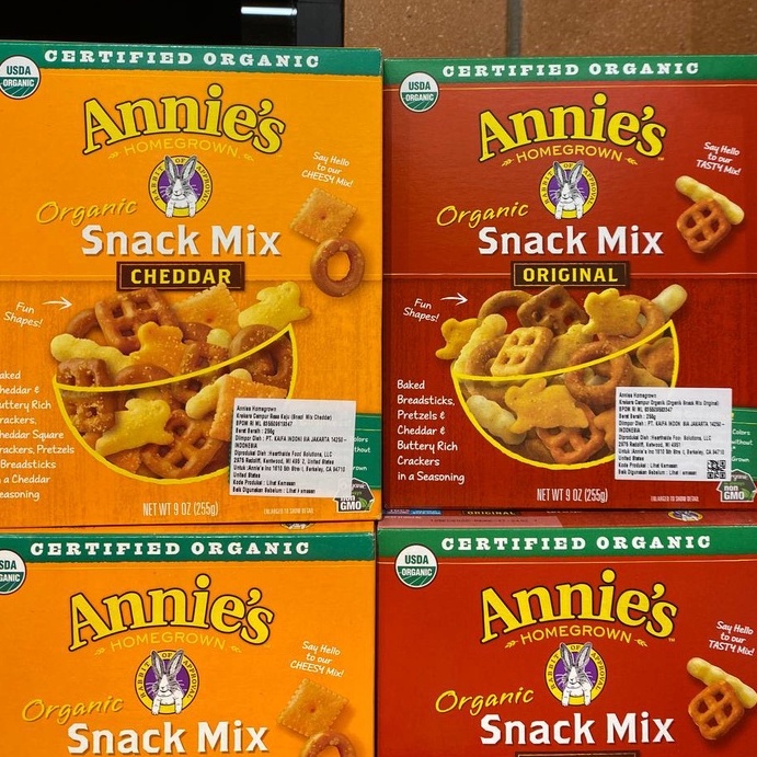 

Annie's Homegrown Krekers Campur Organik Organic Snack Mix Original / Keju Cheddar
