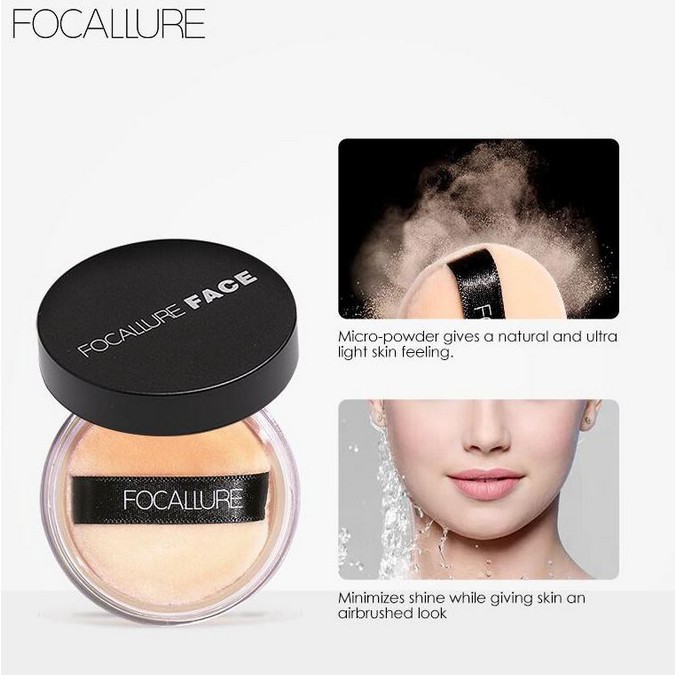 Focallure Loose Powder Oil Control Focallure Bedak Tabur Focallure Powder Focallure Bedak Focallure Bedak Tabur Focallure