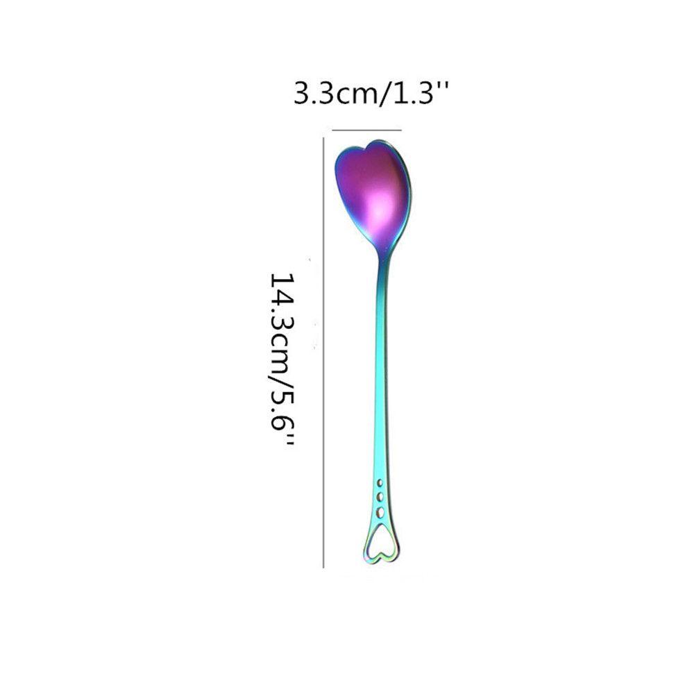 Solighter Sendok Kopi Dapur Kreatif Dessert Spoon Stainless Steel